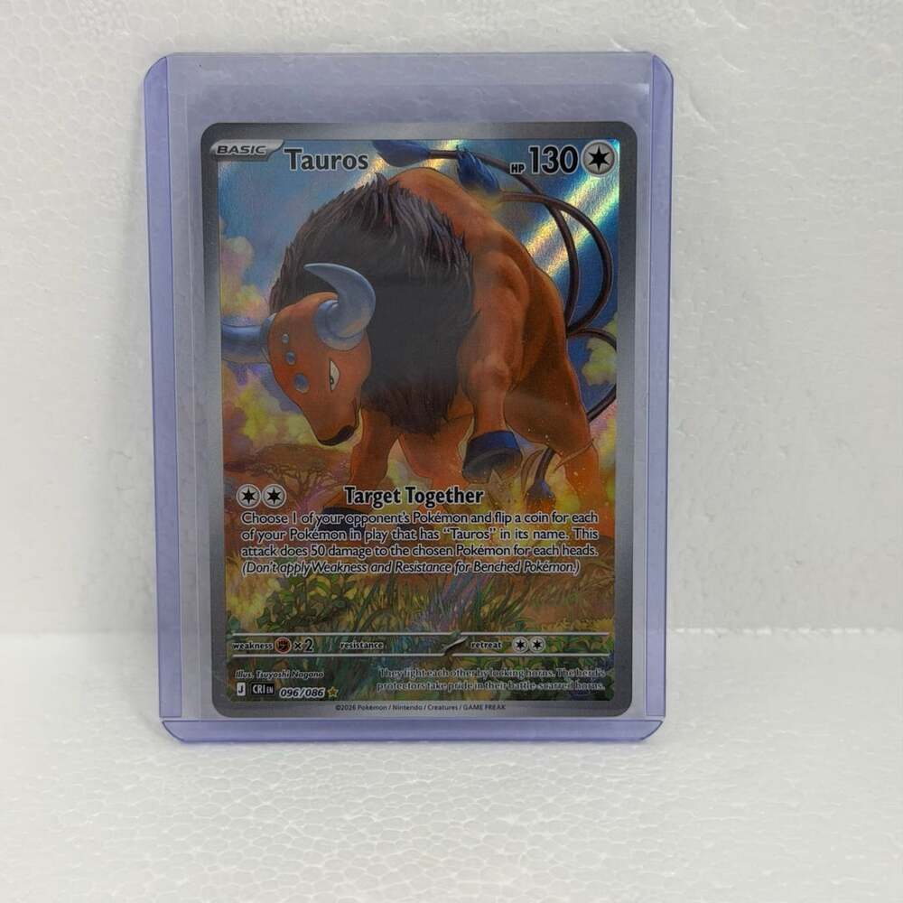 Pokemon Tauros 096/086 Holo Trading Card